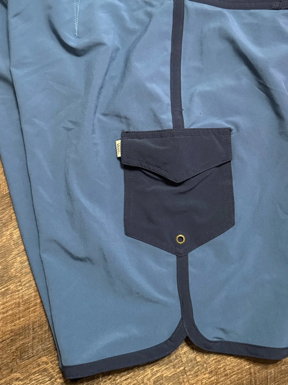 Vans Men’s Blue Everride Scalloped Boardshorts Sz 32